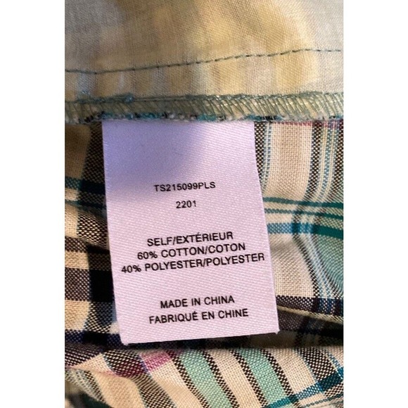 NWT $495 Derek Lam 10 Crosby Plaid Midi Dress Size 14 Women’s Green - Picture 6 of 10